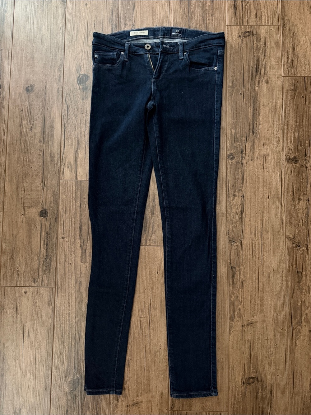AG Adriano Goldschmied Women's Dark Indigo The Legging Super Skinny Jeans